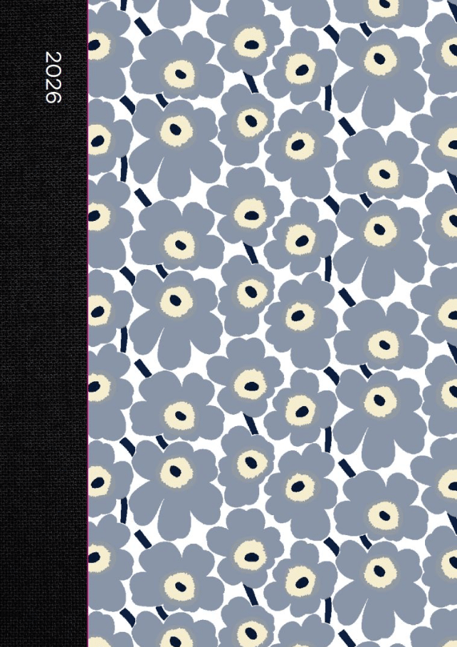 Marimekko mini Unikko 2026 vuosikalenteri