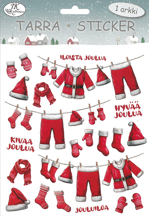 Jouluasut tarra-arkki