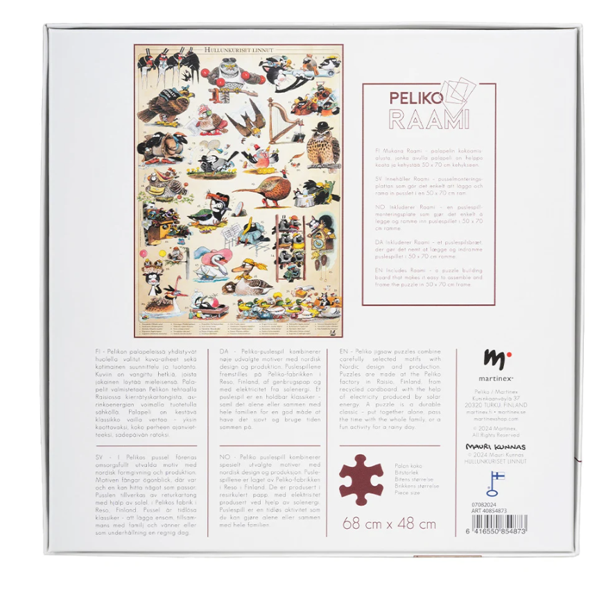 Mauri Kunnas Hullunkuriset linnut palapeli, 1000 palaa Mauri Kunnas Hullunkuriset linnut palapeli, 1000 palaa - Image 2