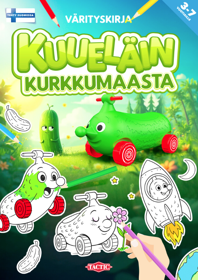 Kuueläin Kurkkumaasta värityskirja Kuueläin Kurkkumaasta värityskirja Suomen vanhin kirjakauppa - Vuodesta 1899
