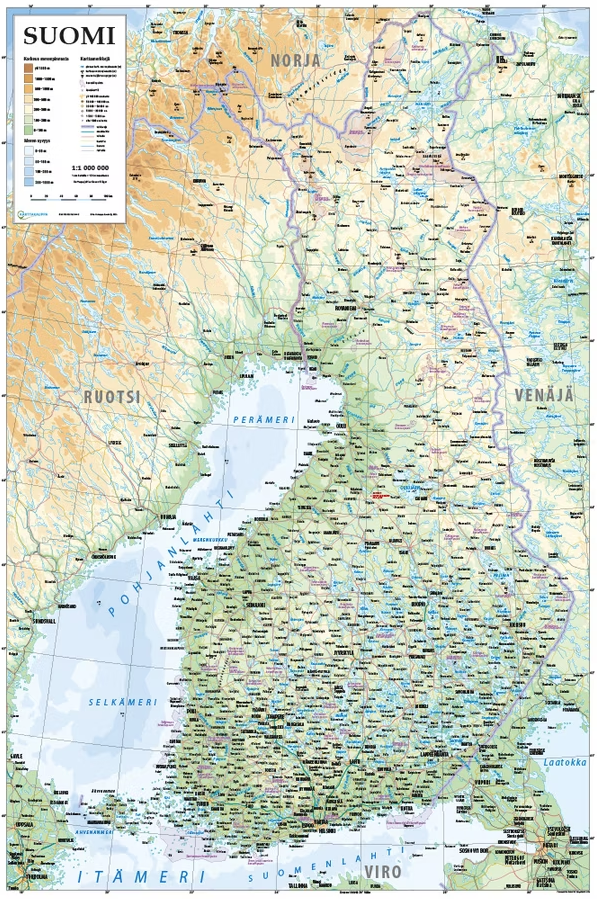 Suomi seinäkartta 2026 Suomi seinäkartta 2026 Suomen vanhin kirjakauppa - Vuodesta 1899