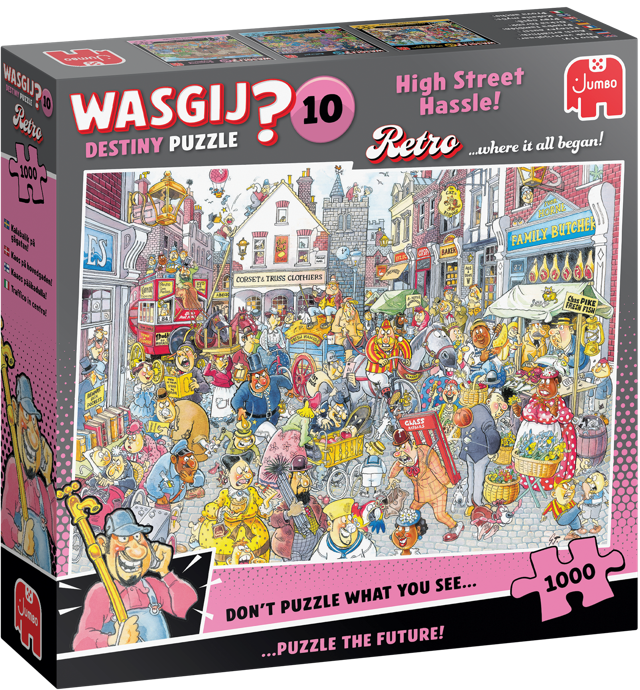 Wasgij Retro Destiny 10 High Street Hassle!, 1000 palaa Wasgij Retro Destiny 10 High Street Hassle!, 1000 palaa Suomen vanhin kirjakauppa - Vuodesta 1899
