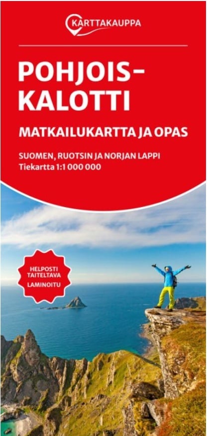 Pohjoiskalotti matkailukartta ja opas (taitettu kartta) 1:1 000 000 : Northern Scandinavia Nordkapp travel map and guide Pohjoiskalotti matkailukartta ja opas (taitettu kartta) 1:1 000 000 : Northern Scandinavia Nordkapp travel map and guide Suomen vanhin kirjakauppa - Vuodesta 1899
