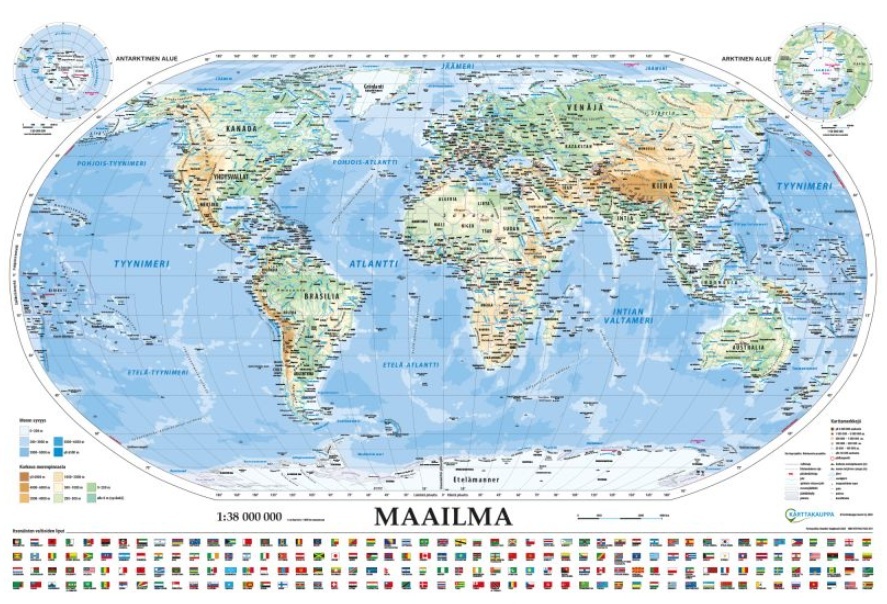 Maailma seinäkartta 2026 1:30 milj. (suora seinäkartta, pahviputkeen pakattu) Maailma seinäkartta 2026 1:30 milj. (suora seinäkartta, pahviputkeen pakattu) Suomen vanhin kirjakauppa - Vuodesta 1899