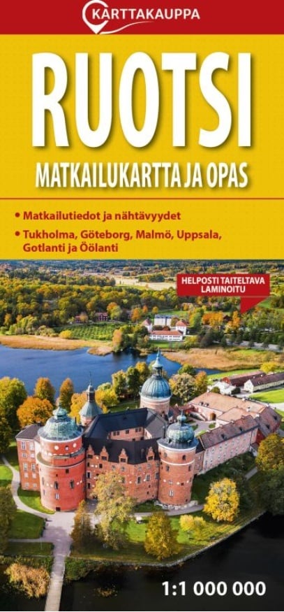 Ruotsi matkailukartta ja opas 1:1 000 000 (taitettu kartta) Ruotsi matkailukartta ja opas 1:1 000 000 (taitettu kartta) Suomen vanhin kirjakauppa - Vuodesta 1899