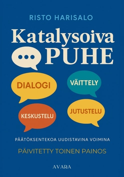 Katalysoiva puhe : jutustelu, keskustelu, väittely ja dialogi päätöksentekoa uudistavina voimina Katalysoiva puhe : jutustelu, keskustelu, väittely ja dialogi päätöksentekoa uudistavina voimina Suomen vanhin kirjakauppa - Vuodesta 1899
