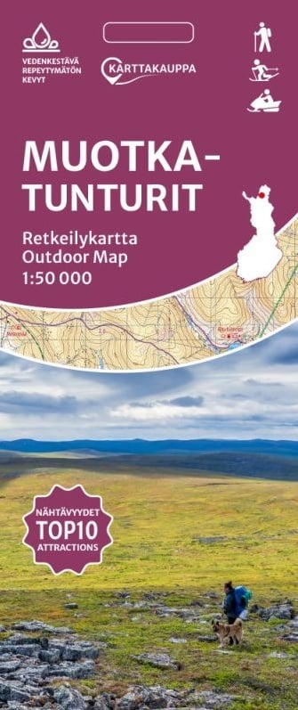 Muotkatunturit retkeilykartta 1:50 000 (taitettu kartta) Muotkatunturit retkeilykartta 1:50 000 (taitettu kartta) Suomen vanhin kirjakauppa - Vuodesta 1899