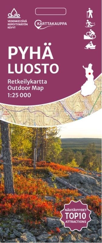 Pyhä Luosto retkeilykartta 1:50 000 (taitettu kartta) Pyhä Luosto retkeilykartta 1:50 000 (taitettu kartta) Suomen vanhin kirjakauppa - Vuodesta 1899