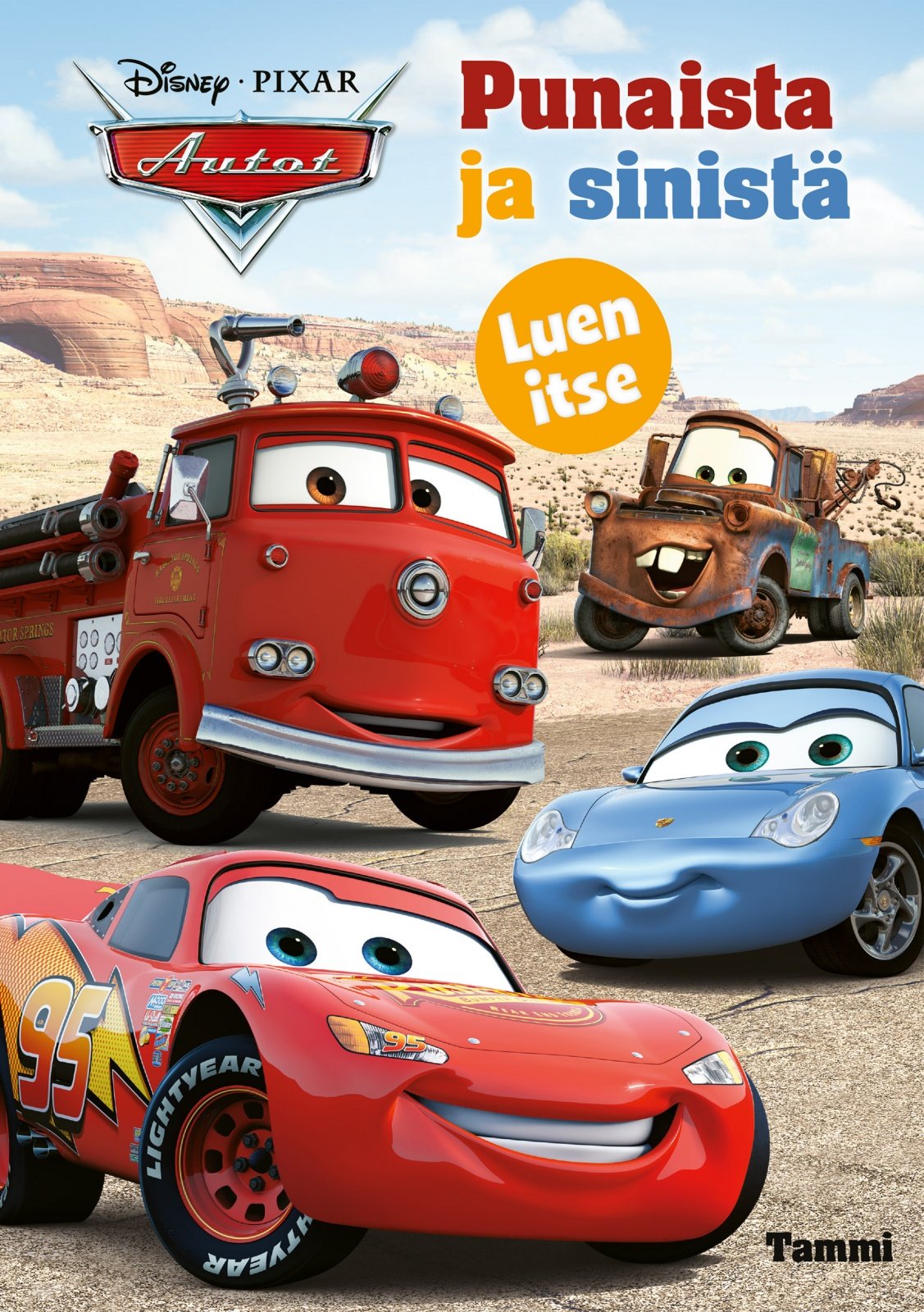 Disney Pixar Autot. Punaista ja sinistä. Luen itse Suomen vanhin kirjakauppa - Vuodesta 1899