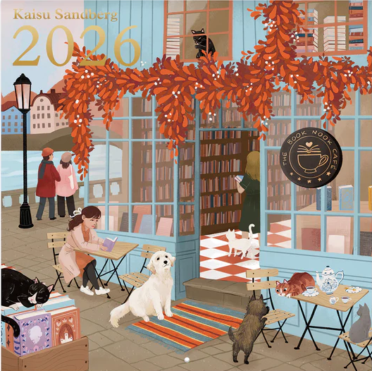 Kaisu Sandberg 2026 seinäkalenteri Suomen vanhin kirjakauppa - Vuodesta 1899