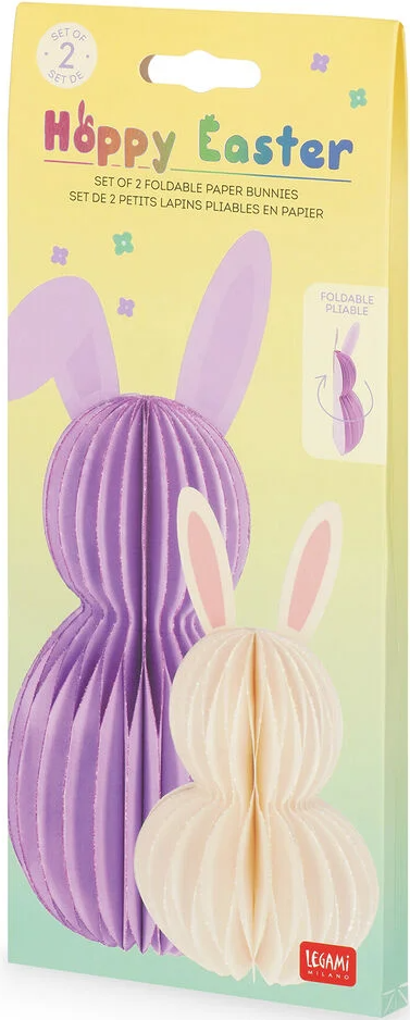 Legami Hoppy Easter taittuvat paperipuput, 2 kpl/pkt Legami Hoppy Easter taittuvat paperipuput, 2 kpl/pkt Suomen vanhin kirjakauppa - Vuodesta 1899