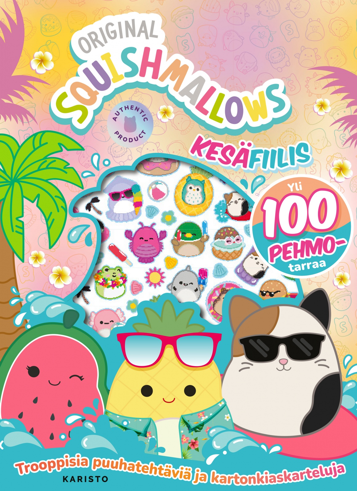 Squishmallows — Kesäfiilis — Trooppisia puuhatehtäviä ja kartonkiaskarteluja Squishmallows — Kesäfiilis — Trooppisia puuhatehtäviä ja kartonkiaskarteluja Suomen vanhin kirjakauppa - Vuodesta 1899
