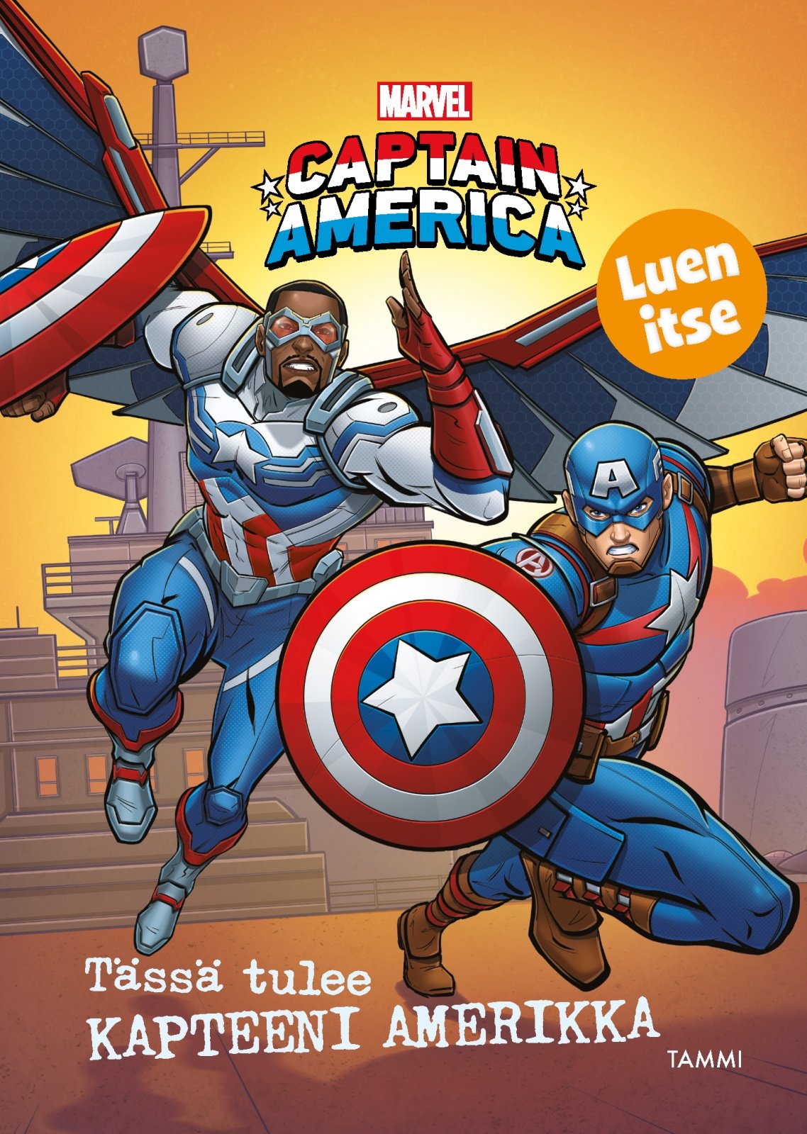 Marvel. Tässä tulee Kapteeni Amerikka. Luen itse Suomen vanhin kirjakauppa - Vuodesta 1899