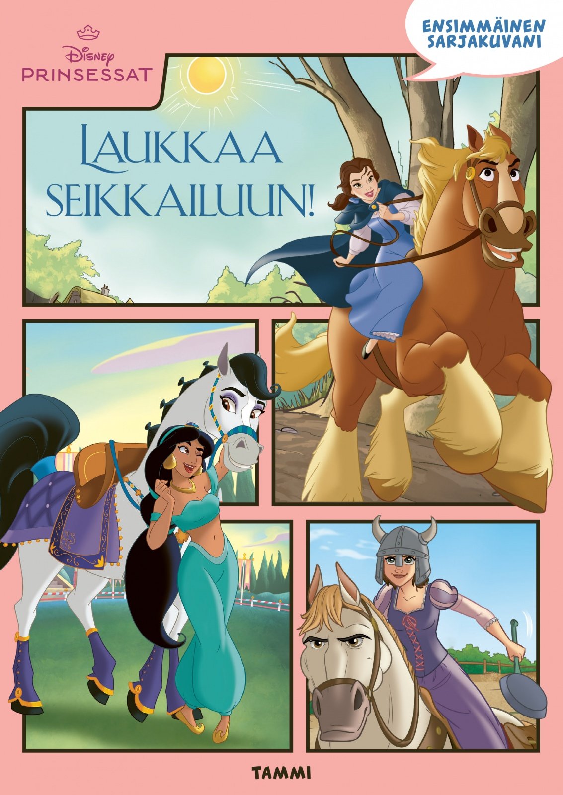 Disney. Prinsessat. Ensimmäinen sarjakuvani. Laukkaa seikkailuun! Suomen vanhin kirjakauppa - Vuodesta 1899
