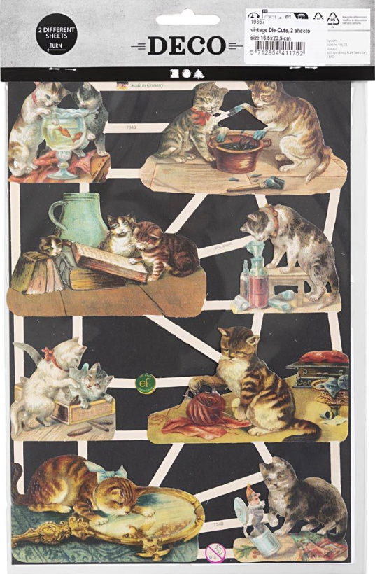 Kiiltokuva Kissat, 2 arkkia/pss Suomen vanhin kirjakauppa - Vuodesta 1899