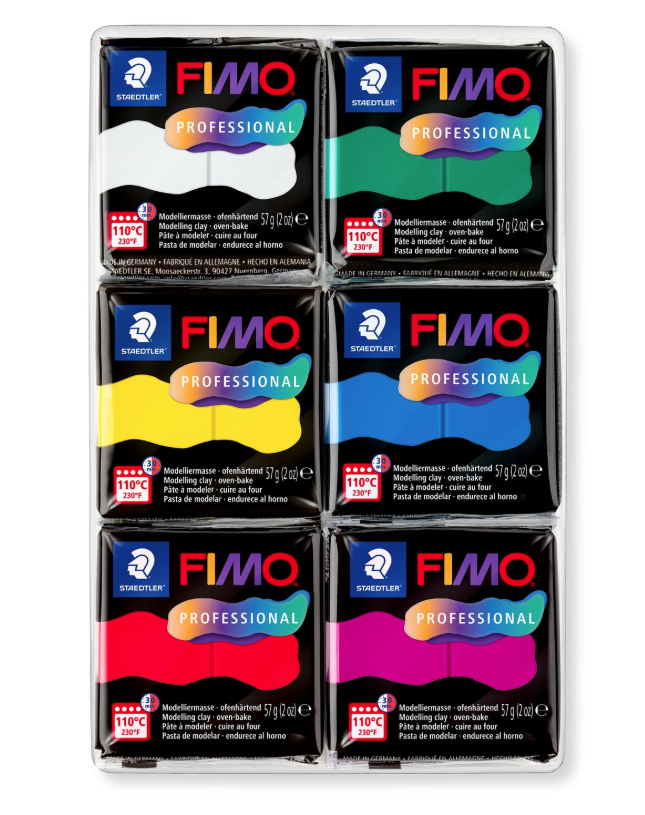 Staedtler Fimo professional muovailuvahasetti, 6 väriä Staedtler Fimo professional muovailuvahasetti, 6 väriä - Image 2