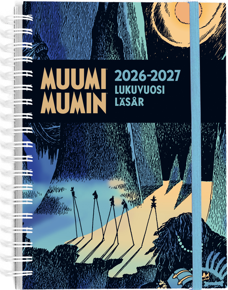 Muumi lukuvuosikalenteri 2026-2027, Muumipeikko ja pyrstötähti Muumi lukuvuosikalenteri 2026-2027, Muumipeikko ja pyrstötähti Suomen vanhin kirjakauppa - Vuodesta 1899