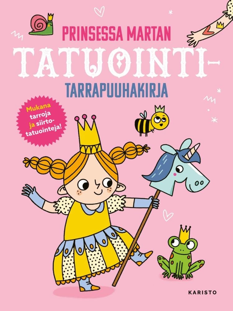 Prinsessa Martan tatuointitarrapuuhakirja (täytettävä kirja) : Mukana tarroja ja siirtotatuointeja Prinsessa Martan tatuointitarrapuuhakirja (täytettävä kirja) : Mukana tarroja ja siirtotatuointeja Suomen vanhin kirjakauppa - Vuodesta 1899