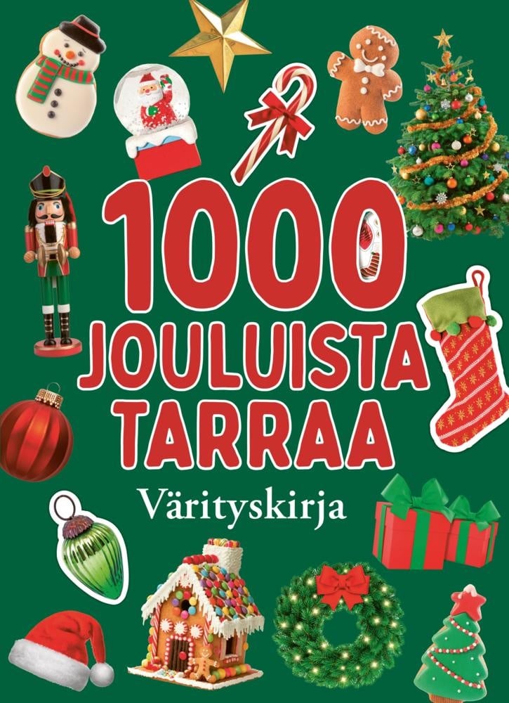 1000 jouluista tarraa (täytettävä kirja) : Värityskirja 1000 jouluista tarraa (täytettävä kirja) : Värityskirja Suomen vanhin kirjakauppa - Vuodesta 1899