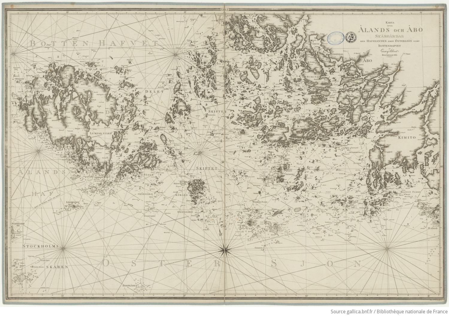 Karta öfver Ålands och Åbo skärgårdar Suomen vanhin kirjakauppa - Vuodesta 1899