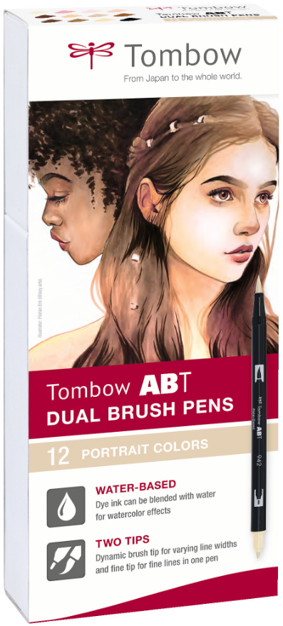 Tombow ABT Dual Portrait colors sivellinkynäsetti, 12 väriä Tombow ABT Dual Portrait colors sivellinkynäsetti, 12 väriä Suomen vanhin kirjakauppa - Vuodesta 1899