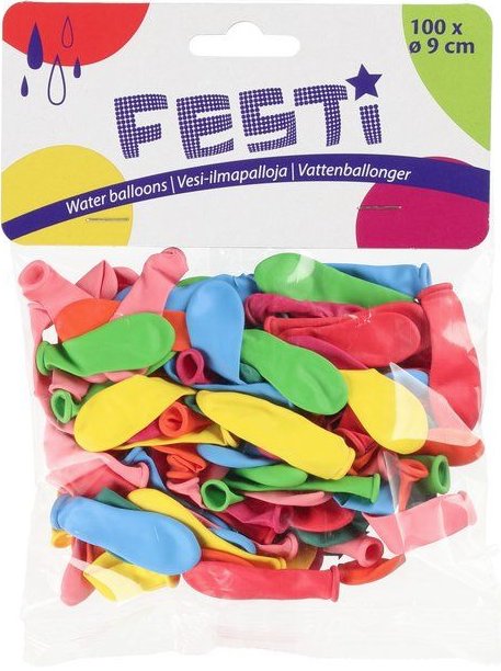 Festi vesi-ilmapallot, 100 kpl/pss Festi vesi-ilmapallot, 100 kpl/pss Suomen vanhin kirjakauppa - Vuodesta 1899