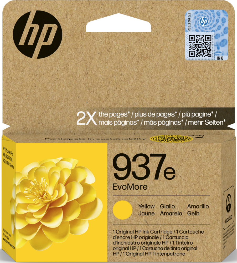 HP 937e Evomore väripatruuna, keltainen HP 937e Evomore väripatruuna, keltainen Suomen vanhin kirjakauppa - Vuodesta 1899