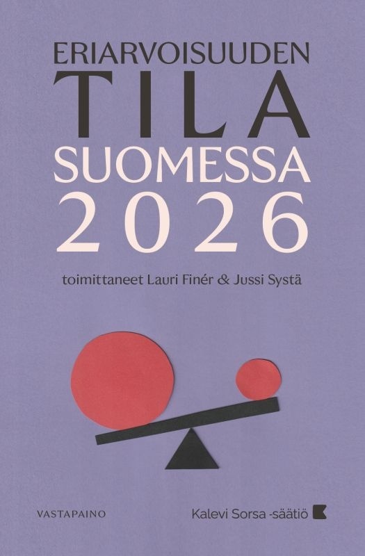 Eriarvoisuuden tila Suomessa 2026 Eriarvoisuuden tila Suomessa 2026 Suomen vanhin kirjakauppa - Vuodesta 1899