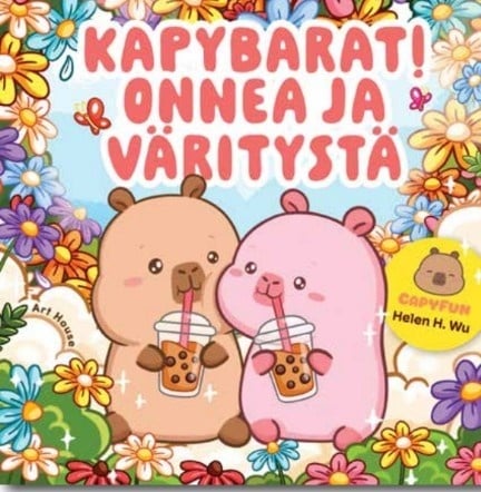 Kapybarat! (täytettävä kirja) : onnea ja väritystä Suomen vanhin kirjakauppa - Vuodesta 1899