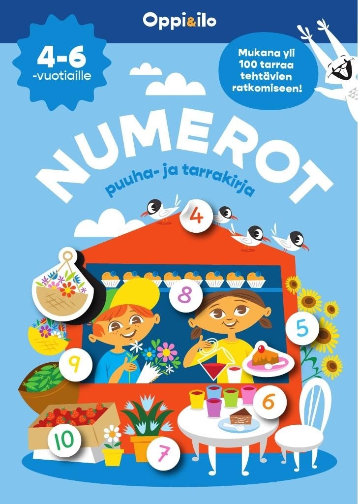 NUMEROT puuha- ja tarrakirja 4-6 v NUMEROT puuha- ja tarrakirja 4-6 v Suomen vanhin kirjakauppa - Vuodesta 1899
