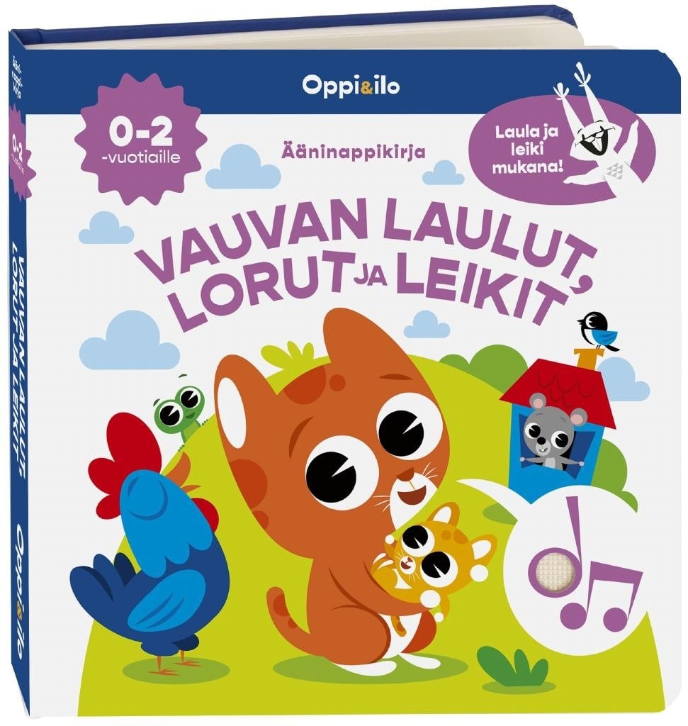 Vauvan laulut, lorut ja leikit -ääninappikirja 0-2 v Vauvan laulut, lorut ja leikit -ääninappikirja 0-2 v Suomen vanhin kirjakauppa - Vuodesta 1899