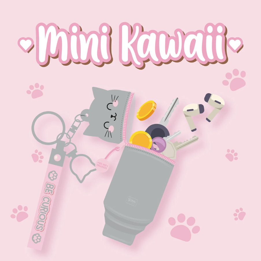 Legami mini Kawaii avaimenperä/kolikkokukkaro, Kitty Legami mini Kawaii avaimenperä/kolikkokukkaro, Kitty - Image 7