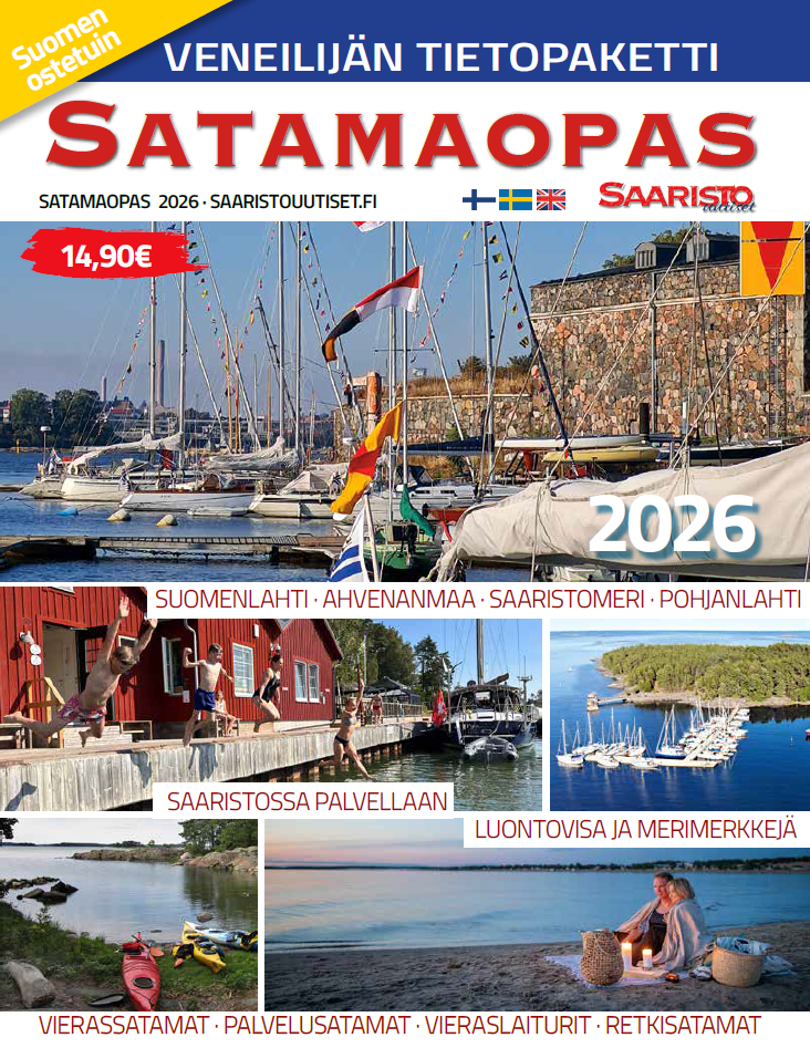 Satamaopas 2026 – Veneilijän tietopaketti Satamaopas 2026 – Veneilijän tietopaketti Suomen vanhin kirjakauppa - Vuodesta 1899
