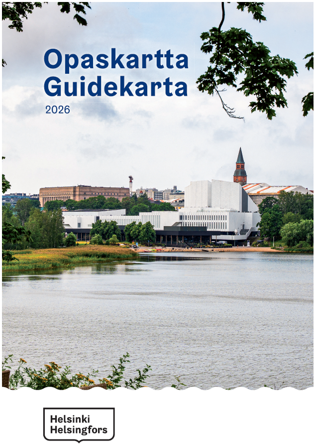 Helsinki opaskartta – guidekarta 2026 Helsinki opaskartta – guidekarta 2026 Suomen vanhin kirjakauppa - Vuodesta 1899