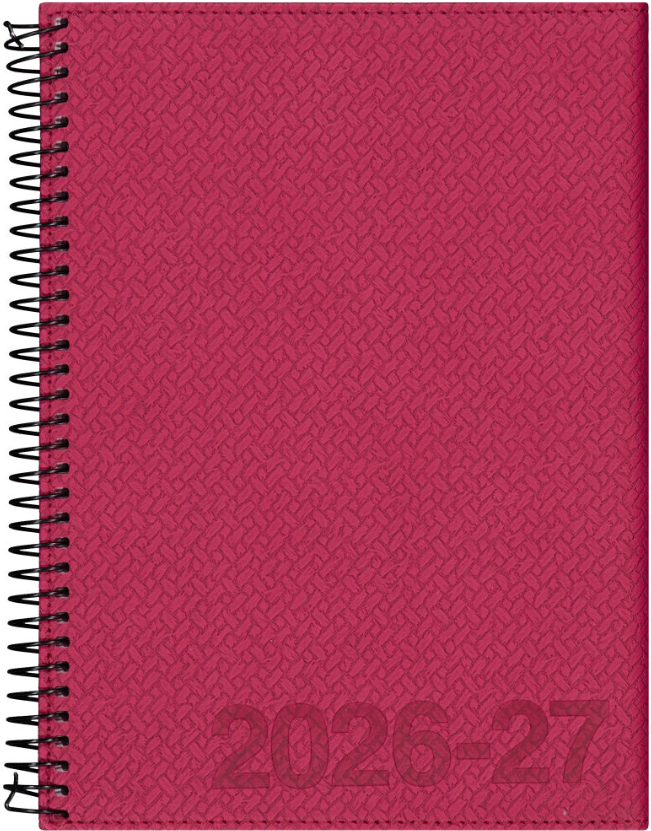 Texture 2026-2027 A5 lukuvuosikalenteri, Burgundy Texture 2026-2027 A5 lukuvuosikalenteri, Burgundy Suomen vanhin kirjakauppa - Vuodesta 1899