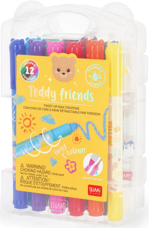 Legami Teddys Friends vahaliidut, 12 väriä Legami Teddys Friends vahaliidut, 12 väriä Suomen vanhin kirjakauppa - Vuodesta 1899