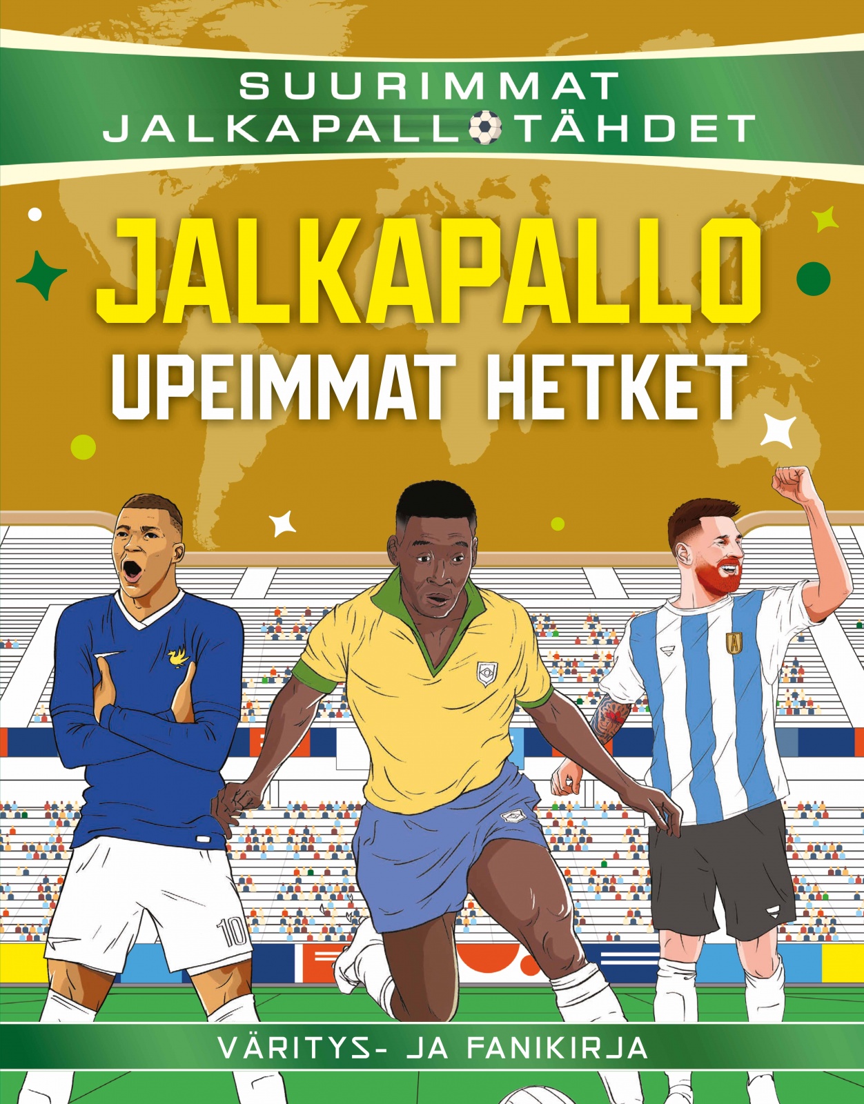 JALKAPALLO UPEIMMAT HETKET – Väritys- ja fanikirja JALKAPALLO UPEIMMAT HETKET – Väritys- ja fanikirja Suomen vanhin kirjakauppa - Vuodesta 1899