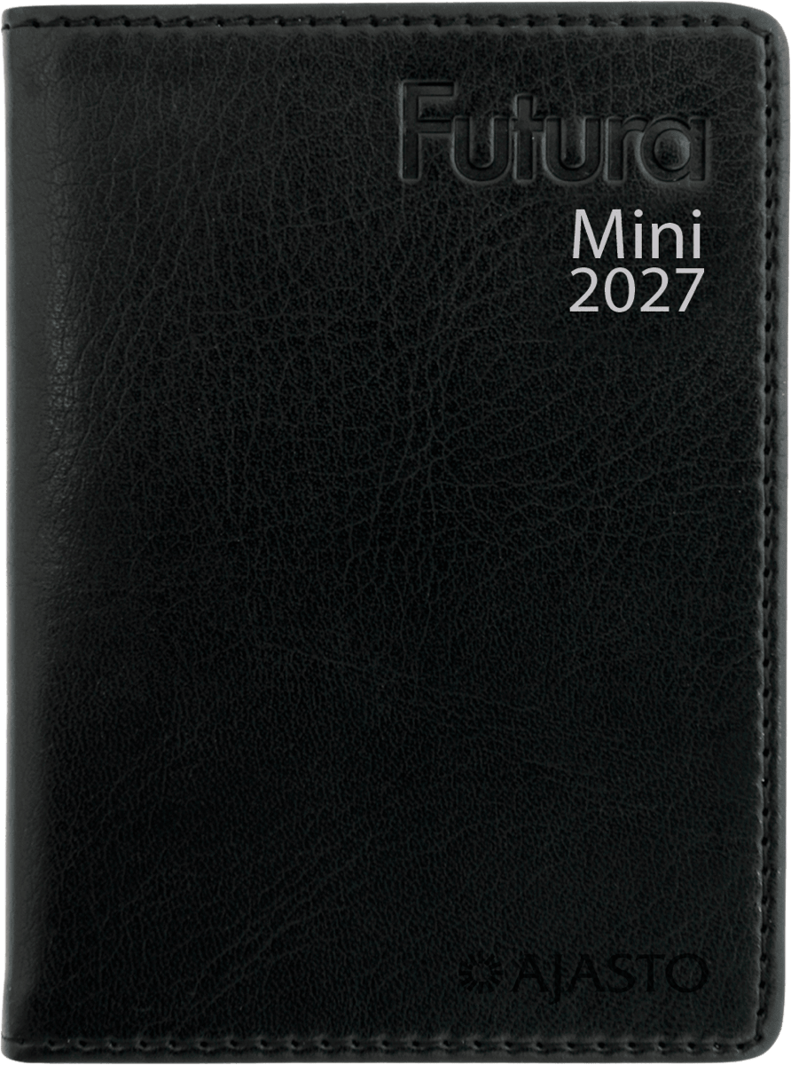Futura Mini, musta 2027 kaksikielinen Futura Mini, musta 2027 kaksikielinen