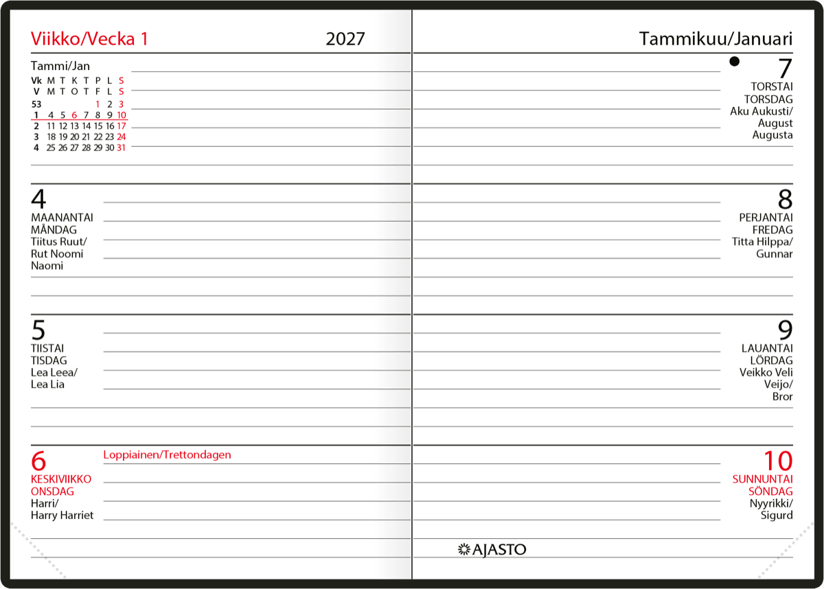 Futura Mini, musta 2027 kaksikielinen Futura Mini, musta 2027 kaksikielinen - Image 2