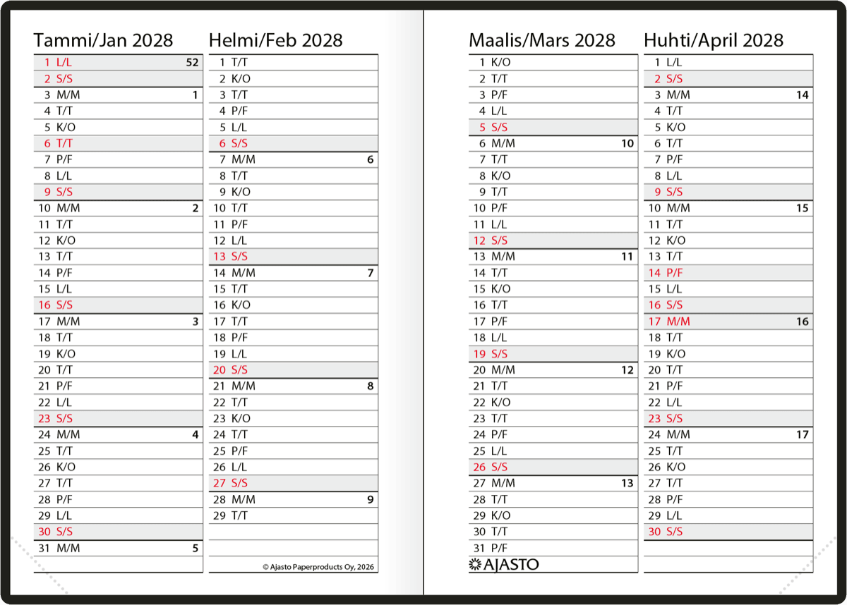 Futura Mini, musta 2027 kaksikielinen Futura Mini, musta 2027 kaksikielinen - Image 3
