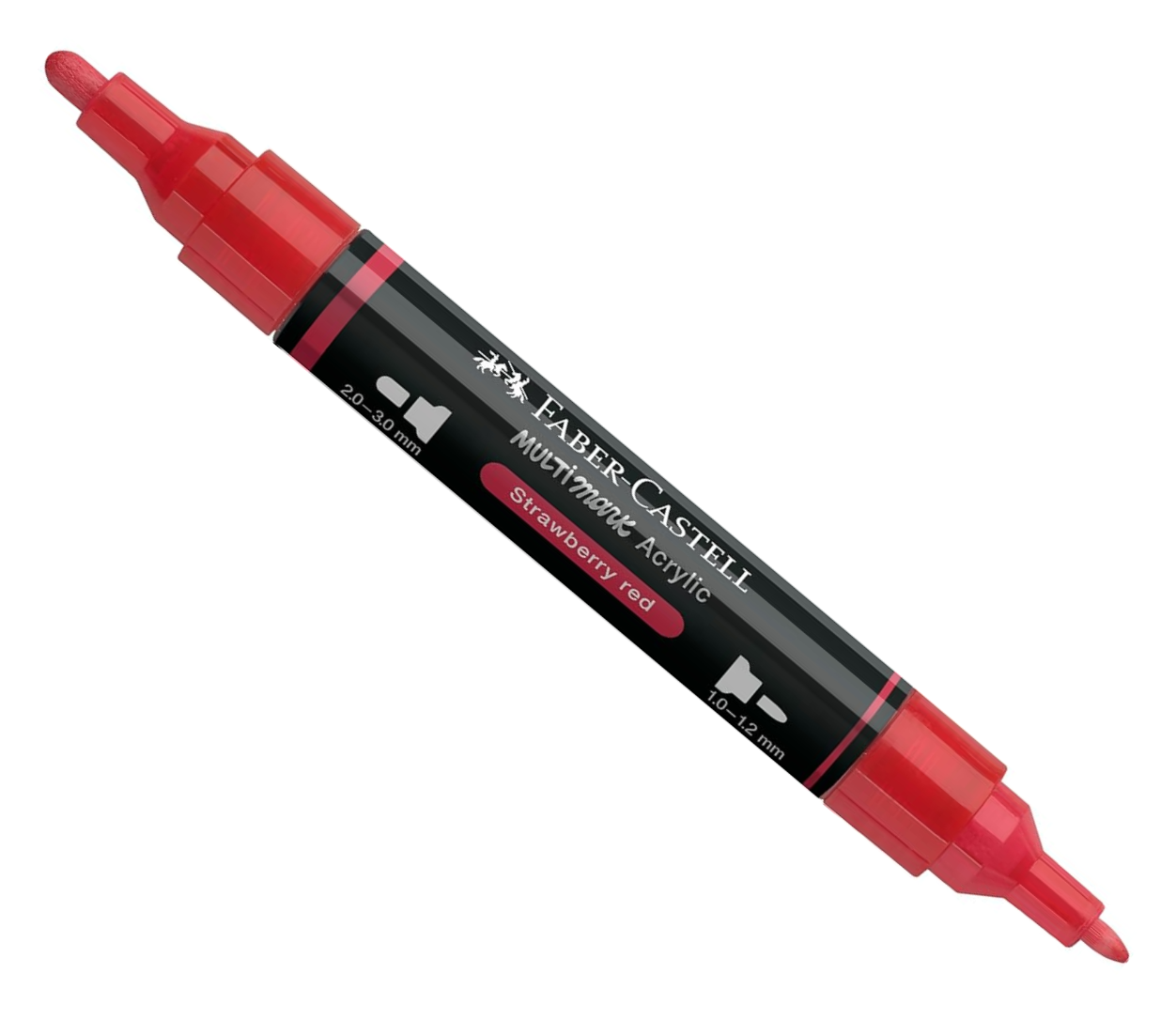 Faber-Castell Multimark akryylitussi, Mansikanpunainen Faber-Castell Multimark akryylitussi, Mansikanpunainen - Image 2