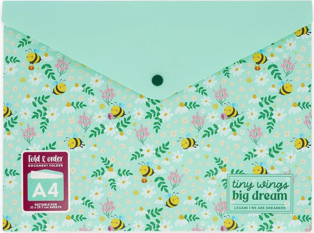 Legami Fold & Order asiakirjakansio A4, Mehiläinen Legami Fold & Order asiakirjakansio A4, Mehiläinen