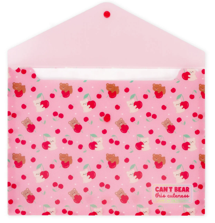 Legami Fold & Order asiakirjakansio A4, Teddy Bear cherry pink Legami Fold & Order asiakirjakansio A4, Teddy Bear cherry pink - Image 2