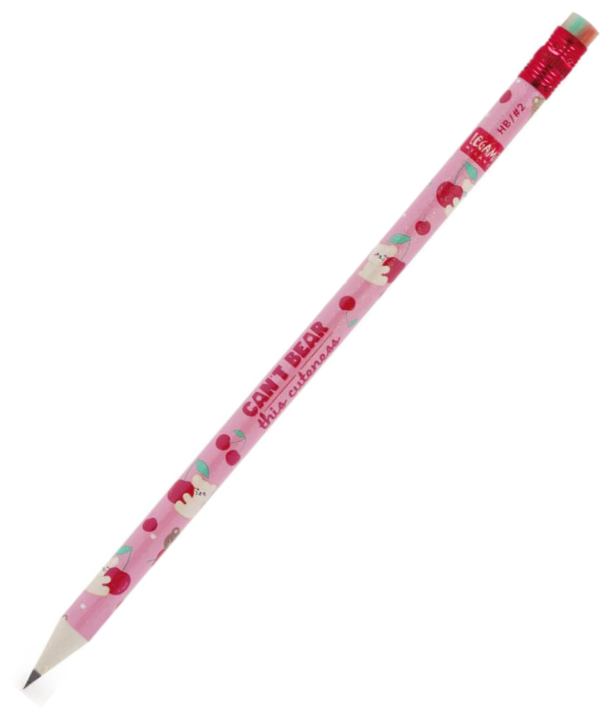 Legami I used to be a newspaper lyijykynä kumilla, Teddy bear cherry pink Legami I used to be a newspaper lyijykynä kumilla, Teddy bear cherry pink
