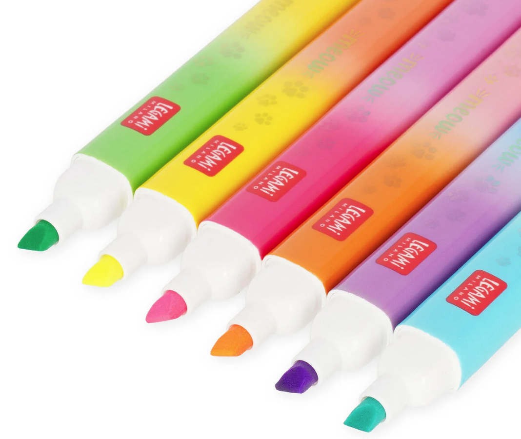 Legami Meow dual tip korostuskynät, 12 väriä Legami Meow dual tip korostuskynät, 12 väriä - Image 4
