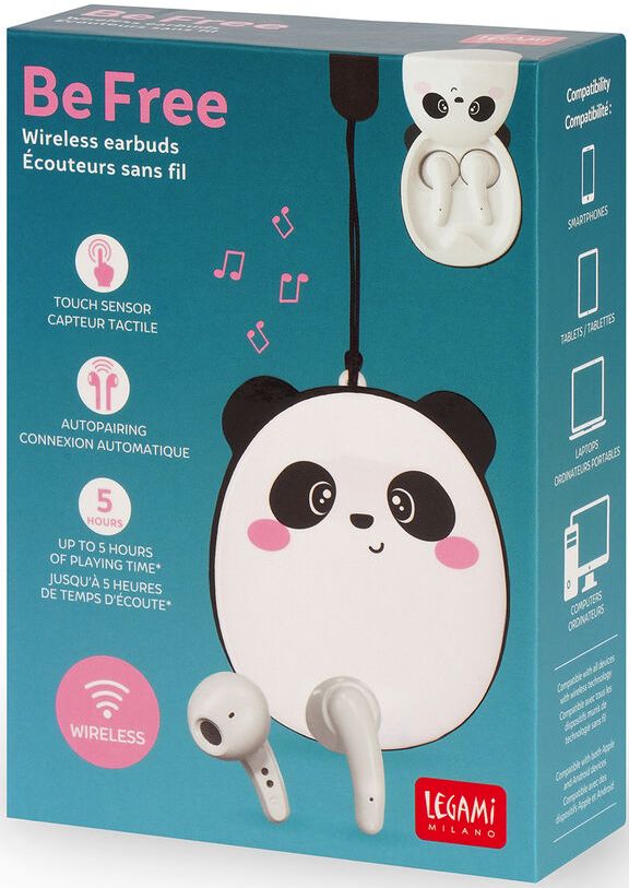 Legami Be Free langattomat kuulokkeet, Panda Legami Be Free langattomat kuulokkeet, Panda
