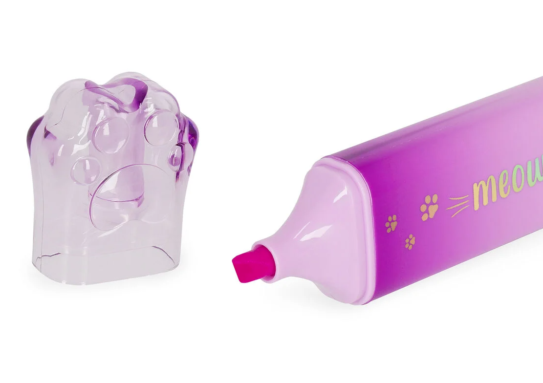 Legami Meow korostuskynä, violetti Legami Meow korostuskynä, violetti - Image 2