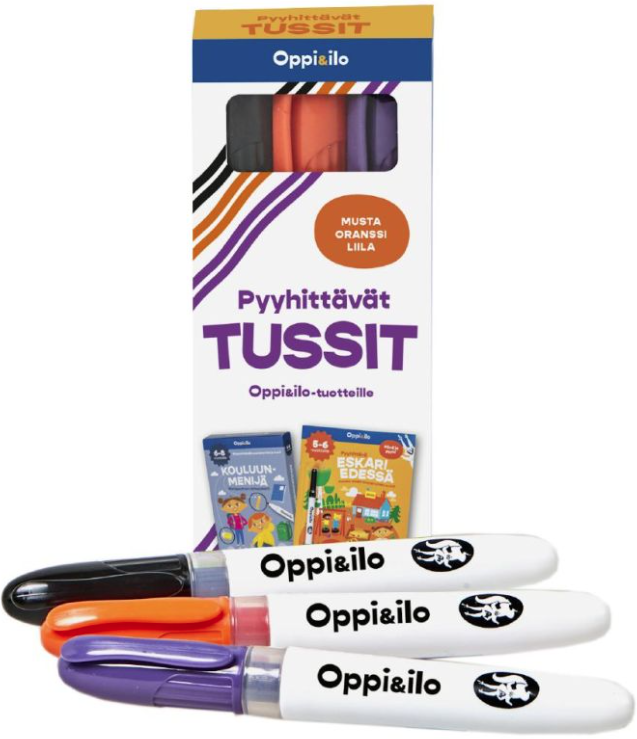 Oppi & ilo pyyhittävät tussit, 3 kpl/pkt Oppi & ilo pyyhittävät tussit, 3 kpl/pkt Suomen vanhin kirjakauppa - Vuodesta 1899