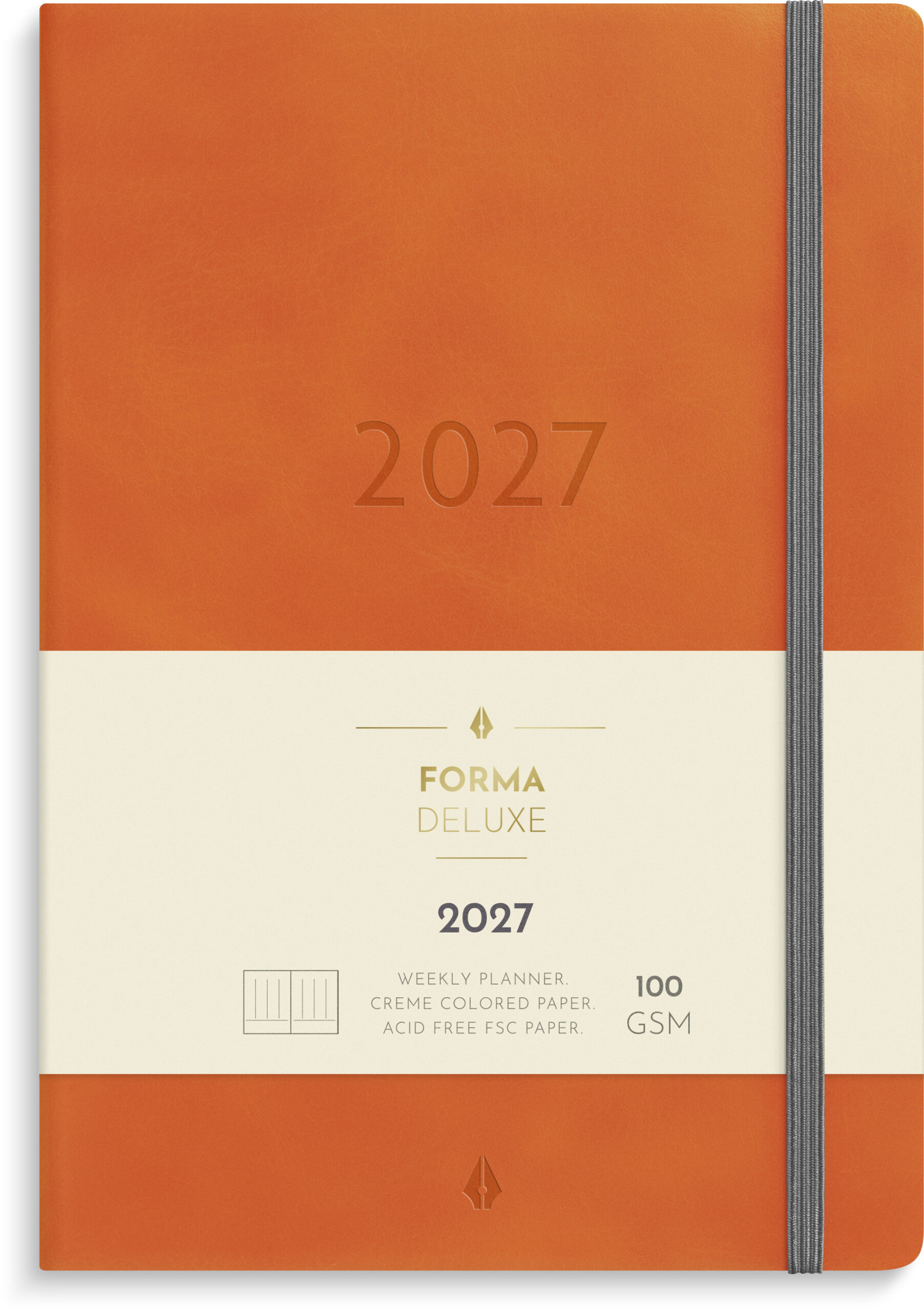 Business Forma Deluxe 2027, oranssi Business Forma Deluxe 2027, oranssi Suomen vanhin kirjakauppa - Vuodesta 1899