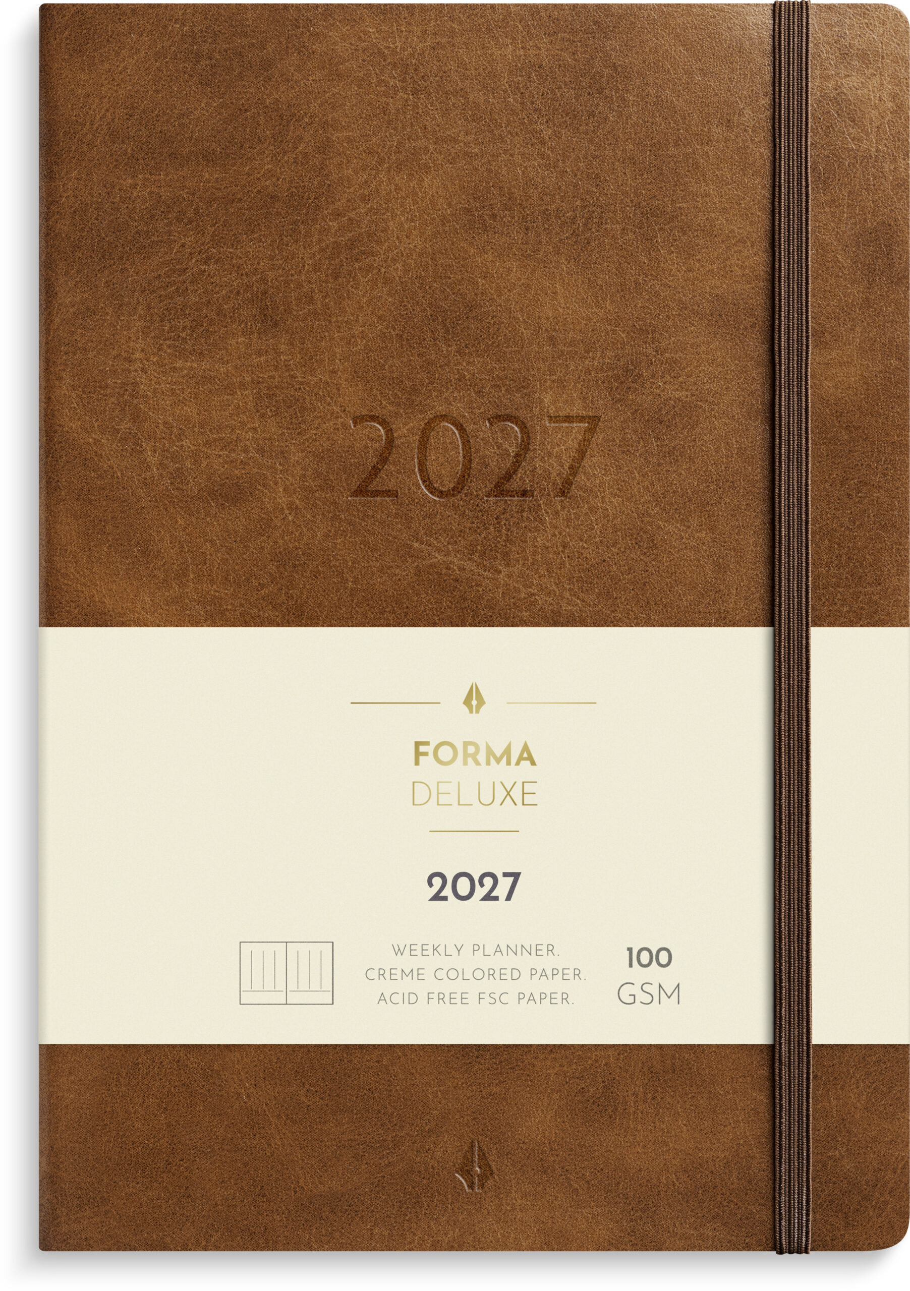 Business Forma Deluxe 2027, ruskea Business Forma Deluxe 2027, ruskea Suomen vanhin kirjakauppa - Vuodesta 1899